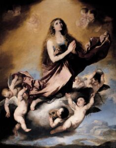 Luca Giordano, Ecstasy of Saint Mary Magdalene, between 1660 and 1665 Oil on canvas Hispanic Society of America, New York