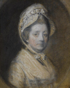 Thomas Gainsborough, Portrait of Margaret Burr, Mrs Thomas Gainsborough, early 1770s Pastel over pencil heightened with white, varnished, laid paper, 9.40 in x 7.48 in Private collection