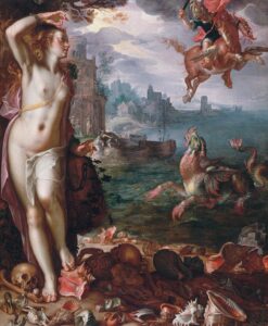 Joachim Wtewael, Perseus Releases Andromeda, 1611 Oil on canvas, 70.8 x 59 in Louvre Museum, Paris