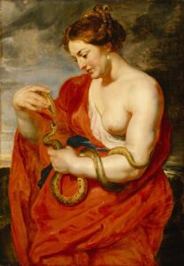 Peter Paul Rubens, Hygeia, Goddess of Health, 1615 Oil on canvas, 41.8 in x 29.2 in Detroit Institute of Arts