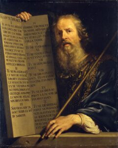 Philippe de Champaigne, Moses with the Ten Commandments, 1648 Oil on canvas, 36.2 x 29.5 in Hermitage Museum, St Petersburg