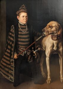 Anthonis Mor, Cardinal Granvelle's Dwarf, circa 1560 Oil on panel, 49.6 x 36.2 in Louvre Museum, Paris