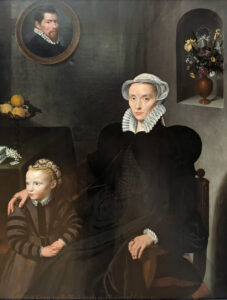 Cornelis de Vos, Portrait of an Elderly Widow Aged Forty with a Child, 1576 Oil on wood, 53.5 x 42.5 in Louvre Museum, Paris