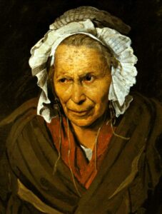 Théodore Géricault, A Woman Suffering from Obsessive Envy, circa 1819-1820 Oil on canvas, 28.3 in x 22.8 in Museum of Fine Arts of Lyon, France