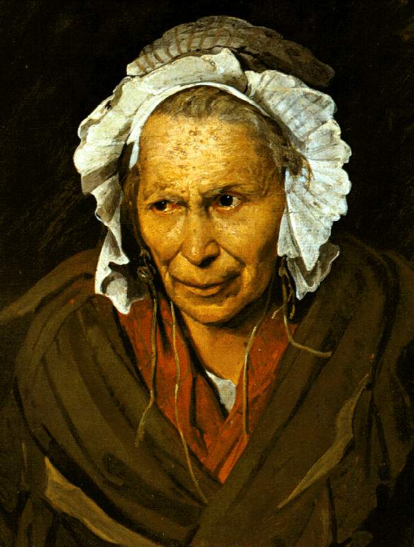 Théodore Géricault, A Woman Suffering from Obsessive Envy, circa 1819-1820 Oil on canvas, 28.3 in x 22.8 in Museum of Fine Arts of Lyon, France