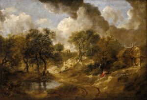 Thomas Gainsborough, #ImaginaryMuseum **Artist’s Birthday** Thomas Gainsborough, English painter, May 14, 1727 (baptised) – August 2, 1788 Landscape in Suffolk, between circa 1746 and circa 1750 Oil on canvas, 25.98 in x 37.40 in Kunsthistorisches Museum, Vienna