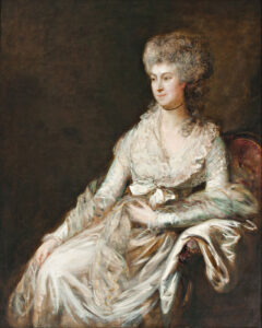 Thomas Gainsborough, Madame Lebrun, 1780 Oil on canvas, 5 in x 4.03 in Art Gallery of South Australia, Adelaide
