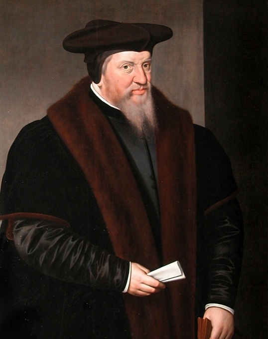 Frans Pourbus the Elder, Viglius van Aytta, Dutch Statesman, Jurist, between 1562 and 1567 Oil on panel, 42.5 x 33 in Louvre Museum, Paris