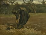 Vincent van Gogh, Peasant woman, Harvesting Potatoes, August 1885 Oil on canvas mounted on panel, 11.8 in x 14.9 in Royal Museum of Fine Arts, Antwerp