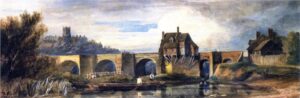 David Cox, Senior, The Old Bridge at Bridgnorth, Shropshire, 1809