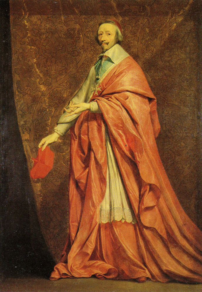 Philippe de Champaigne, Portrait of Cardinal Richelieu, c 1639 Oil on canvas, 87.4 x 61 in Louvre, Paris