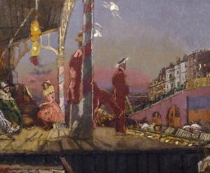 Walter Richard Sickert, The Brighton Pierrots, 1915 Oil on canvas, 25.2 x 30.2 in Ashmolean Museum, Oxford