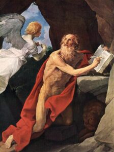 Guido Reni, St Jerome, c.1635 Oil on canvas, 93.5 in x 70.2 in Kunsthistorisches Museum, Vienna