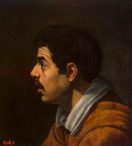 Diego Velázquez, Head of a Man, c. 1616 Oil on canvas, 15.7 x 14.2 in The Hermitage, St. Petersburg