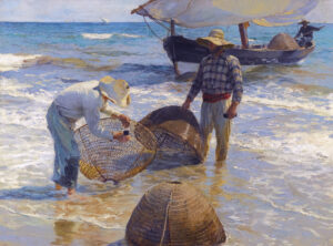 Joaquín Sorolla, Valencian Fishermen, 1895 Oil on canvas, 25.5 x 34.2 in National Gallery, London