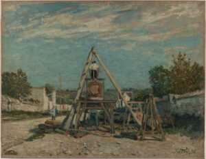 Alfred Sisley, The Pit Sawyers, 1876 Oil on canvas, 28.3 x 34.2 in Musée des Beaux-Arts de la ville de Paris