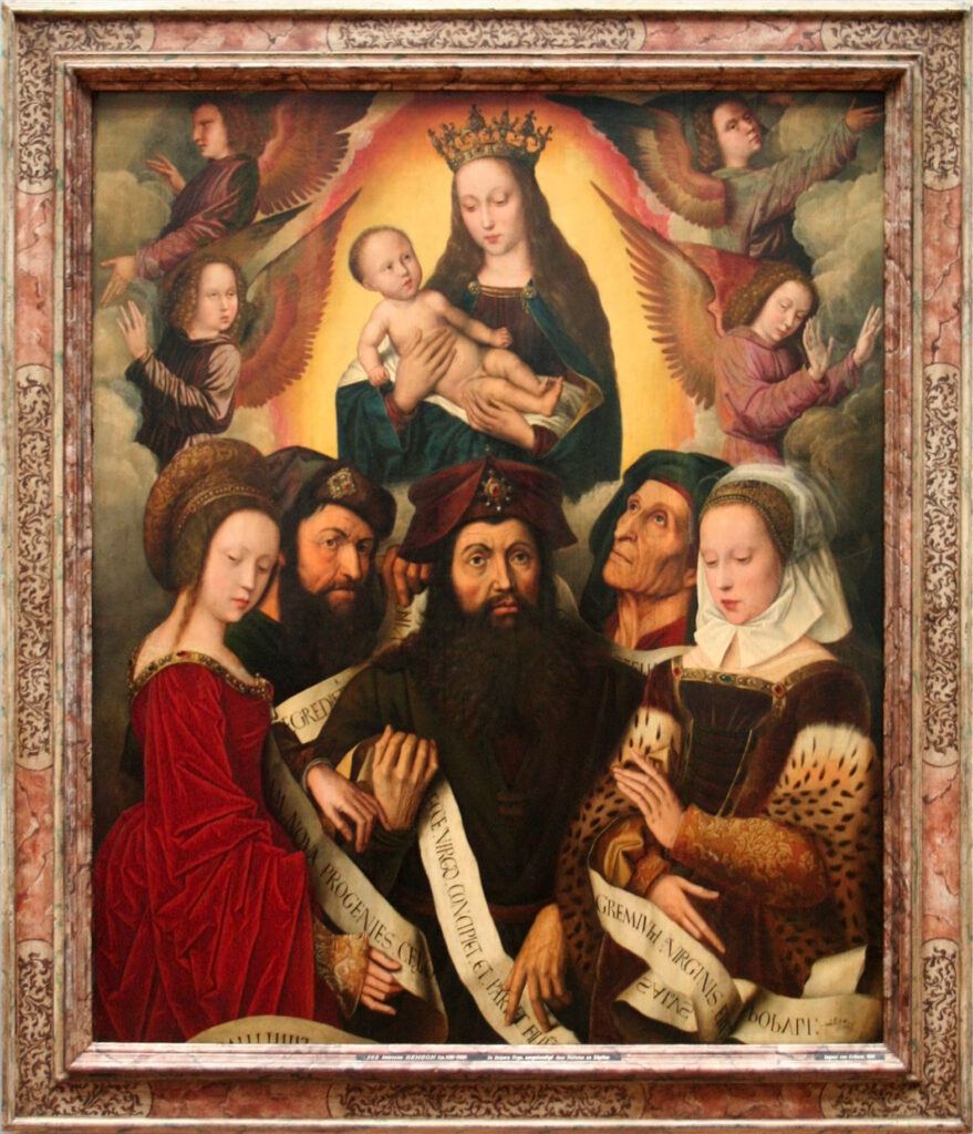 Ambrosius Benson, The Glorification of the Virgin, 1530 Oil on panel, 51.6 × 42.5 in Groeningemuseum, Bruges