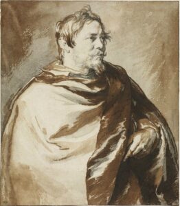Portrait of Gerard Seghers, drawing by Anthony van Dyck