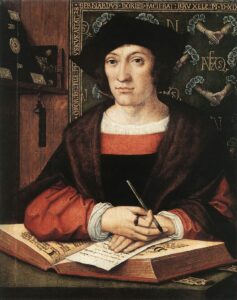 Bernard van Orley, Portrait of Joris van Zelle, 1519 Oil on oak wood, 15.3 x 12.5 in Royal Museums of Fine Arts of Belgium, Brussels