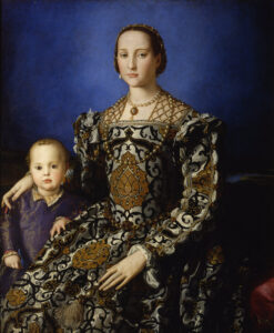 Bronzino, Eleanora of Toledo with her son Giovanni de’ Medici, 1544 Oil on canvas, 45 in × 38 in Uffizi Gallery, Florence