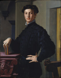 Bronzino, Portrait of a Young Man with a Book, 1530s Oil on board, 37 5/8 x 29 1/2 in Metropolitan Museum, New York