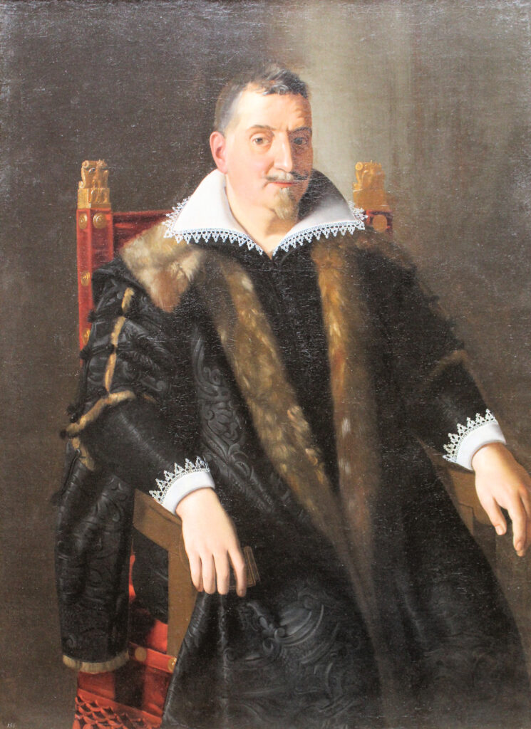 Ludovico Carracci, Portrait of a Man, 17th Century Oil on canvas Condé Museum, Chantilly, France