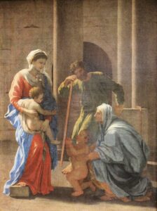 Nicolas Poussin, Holy Family, circa 1640 or possibly circa 1642 Oil on canvas, 26.3 x 19.2 in Condé Museum, Chantilly, France