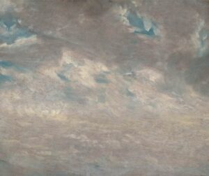 John Constable, Cloud Study, 1821 Oil on paper mounted on board, 9 3/4 x 11 7/8 in Yale Center for British Art, New Haven