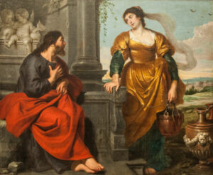 Cornelis de Vos, Christ and the Samaritan Woman, between circa 1630 and circa 1635 Oil on canvas, 65.7 x 80.1 in Museum of the Fine Arts, Ghent, Belgium