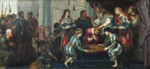 Cornelis de Vos, The Anointing of Solomon, 17th century Oil on canvas, 30.5 x 71.4 in Royal Museums of Fine Arts of Belgium, Brussels