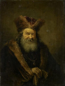 David Teniers the Younger, Old Man with Fur Hat, between 1640 and 1690 Oil on panel, 8.6 x 6.2 in Louvre Museum, Paris
