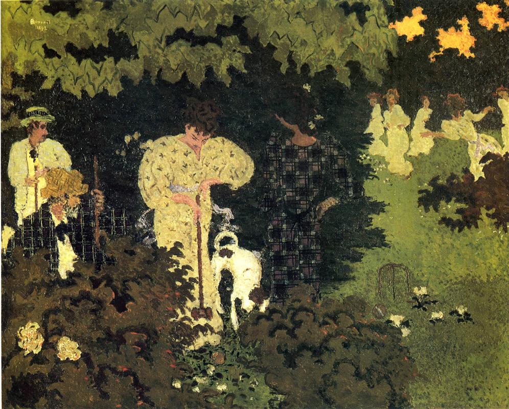 Pierre Bonnard, Dusk/A Round of Croquet, 1892 Oil on canvas, 51.4 × 63.9 in Musée d’Orsay, Paris