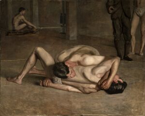 Thomas Eakins, Wrestlers, 1899 Oil on canvas, 48.3 x 60 in Los Angeles County Museum of Art