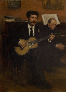 Edgar Degas, Lorenzo Pagans and Auguste de Gas, 1871 - 1872 Oil on canvas, 21.25x 15.35 in Musée d'Orsay, Paris