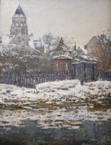 Claude Monet, Church at Vetheuil, 1879 Oil on canvas, 25.8 x 19.7 in Musée d'Orsay, Paris