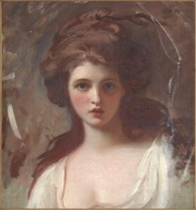 George Romney, Lady Hamilton as Circe, circa 1782 Oil on canvas, 19.4 × 20.9 in Tate Britain, London
