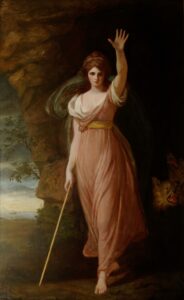George Romney, Emma Hart, Lady Hamilton as Circe, 1782 Oil on canvas, 94.5 x 58.5 Waddesdon, Buckinghamshire, UK