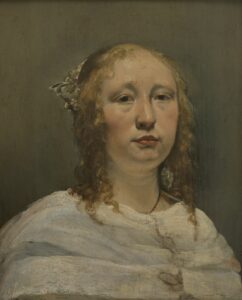 Jan de Bray, Portrait of a Woman from the Bor Family, 17th century Oil on panel, 21.2 x 17 in Museum of the Fine Arts, Ghent, Belgium