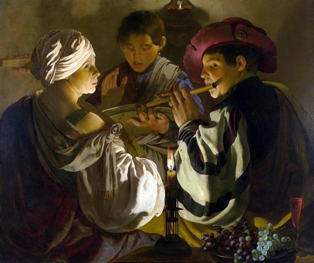 Hendrick ter Brugghen, The Concert, circa 1626 Oil on canvas, 39 x 45.9 in National Gallery, London