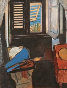 Henri Matisse, Interior with a Violin, 1918 Oil on canvas, 35 x 45.6 in National Gallery of Denmark, Copenhagen