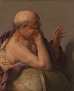 Hendrick ter Brugghen, Heraclitus, 1628 Oil on canvas, 33.6 x 27.5 in Rijksmuseum, Amsterdam