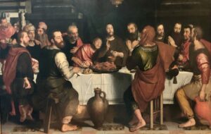 Pieter Pourbus, The Last Supper Oil on panel Church of Our Lady, Bruges