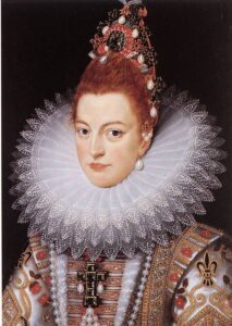 Frans Pourbus the Younger, Portrait of Isabella Clara Eugenia of Spain, between 1601 and 1620 Oil on panel, 23.6 x 16.5 in Groeningemuseum, Bruges, Belgium