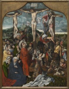 Jan Provost, The Crucifixion, between circa 1515 and circa 1520 Oil on panel, 40.1 x 31.2 in Museum of Fine Arts Ghent, Belgium