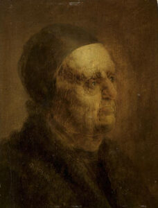 Jan van der Venne, Study of the head of an Old Man, between c 1616 and c 1650 Oil on panel, 86.6 x 62.9 in Louvre Museum, Paris