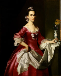 John Singleton Copley, Mrs. George Watson, 1765 Oil on canvas, 49.87 x 40 in Smithsonian American Art Museum
