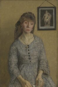 Gwen John, Portrait of Chloë Boughton-Leigh, between 1904 and 1908 Oil on canvas, 23 × 15 in Tate Britain, London