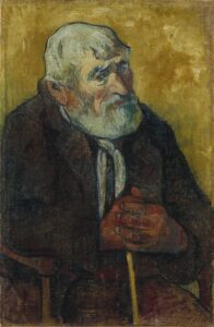 Paul_Gauguin_-_Vieil_homme_au_bâton_(1888) Paul Gauguin, Old Man with a Stick, 1888 Oil on canvas, 27.5 x 17.7 in Musée des Beaux-Arts de la ville de Paris