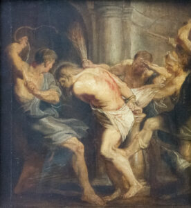 Peter Paul Rubens, The Flagellation of Christ, Date, ca.1614 Oil on panel, 14.7 x 13.8 in Museum of Fine Arts Ghent, Belgium