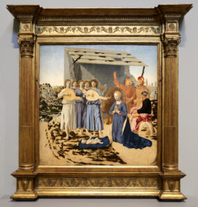 Piero della Francesca, The Nativity, 1480s Oil on panel, 48.8 x 48.4 in National Gallery, London